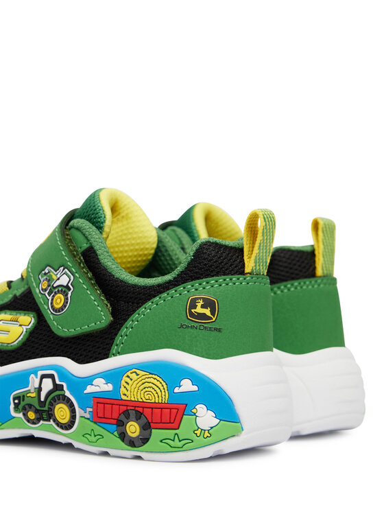 Skechers Skechers Sneakers John Deere: Play Scene - Barn-Squad Buddies 407065N/GNBK Grün