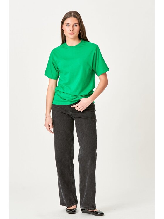 TeeShoppen TeeShoppen T-Shirt 'Oversized Collection' Zielony Oversize