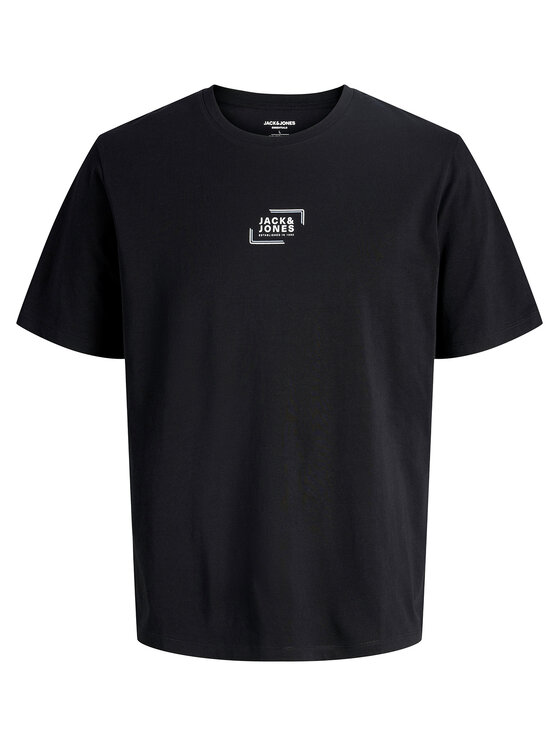 Jack & Jones Jack & Jones T-Shirt Corp Graphic 12268415 Czarny Regular Fit