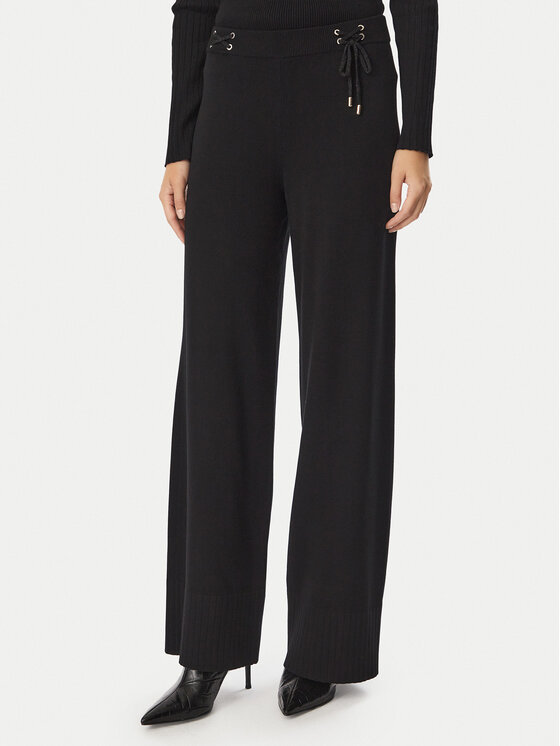 Liu Jo Sport Liu Jo Sport Pantaloni tricotați TF6084 MS63L Negru Regular Fit