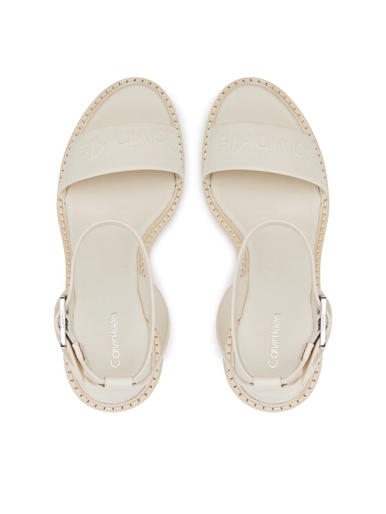 Calvin Klein Calvin Klein Espadrile Wedge Sandal 70 - He HW0HW02376 Bijela