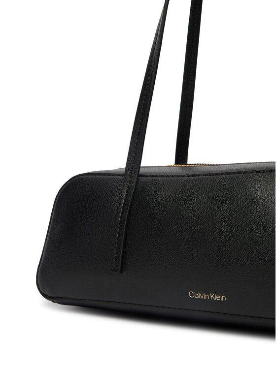 Calvin Klein Calvin Klein Дамска чанта Foil Logo Bauletto LV04F3636G Черен