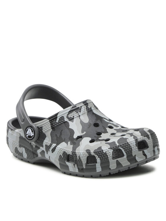 Crocs Crocs Чехли Classic Camo Clog 207594 Сив