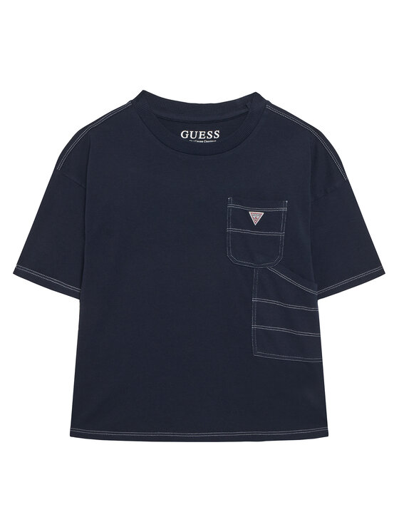 Guess Tricou L6RI07 K8HM4 Bleumarin Regular Fit