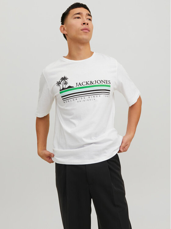 T-shirt 12235154 Bianco Standard Fit