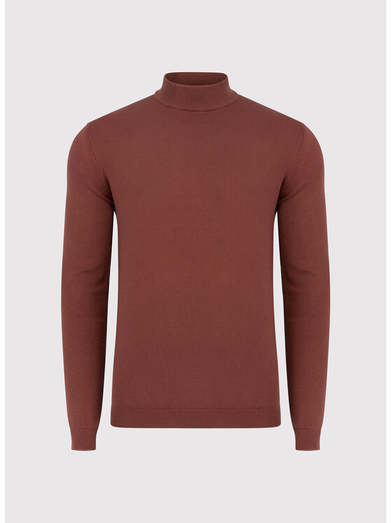 Pako Lorente Pako Lorente Sweter P26WN-2X-015 Miedziany Classic Fit
