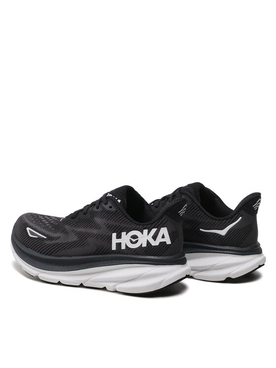 Hoka Hoka Παπούτσια για Τρέξιμο Clifton 9 Wide 1132211 Μαύρο