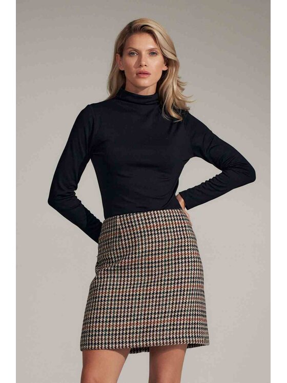 FIGL FIGL Bluzka M729 Czarny Slim Fit