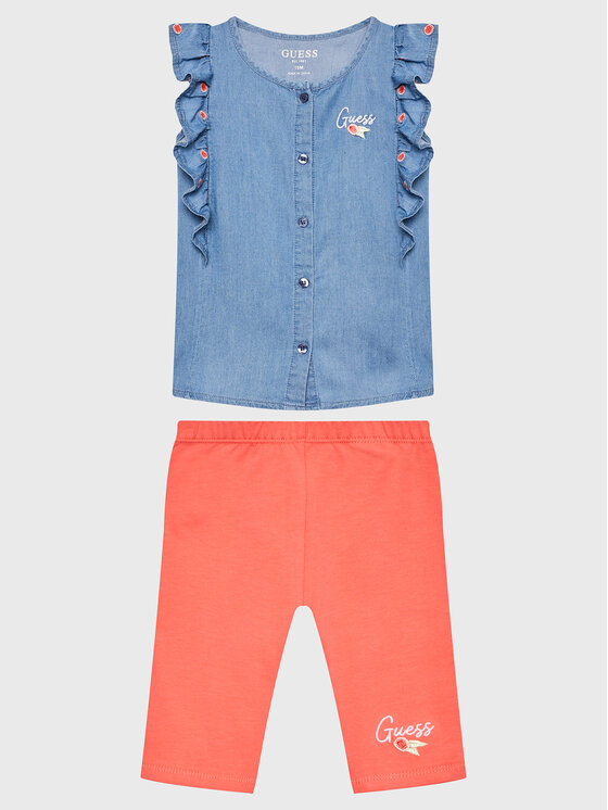 Guess Guess Σετ μπλουζάκι και κολάν A3GG03 WFBS0 Έγχρωμο Regular Fit