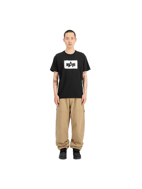 Alpha Industries Alpha Industries T-Shirt AI.268512 Czarny Regular Fit