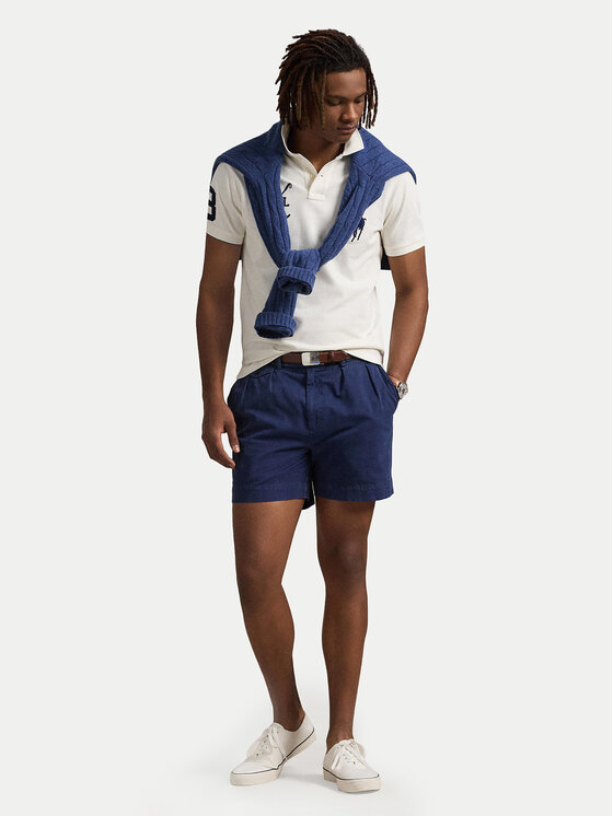 Polo Ralph Lauren Polo Ralph Lauren Тениска с яка и копчета 710978082002 Бял Custom Slim Fit