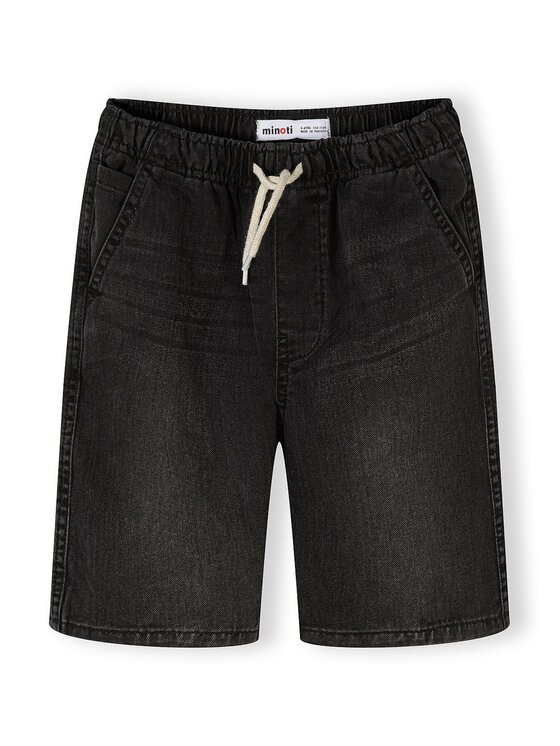 minoti minoti Szorty jeansowe 29SHORT253 Czarny Regular Fit
