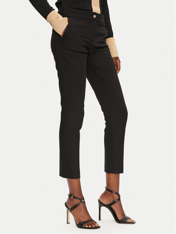 Morgan Morgan Chino kalhoty 222-PLIME.F Černá Slim Fit