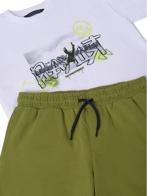 Mayoral Mayoral Set majica i hlače 6683 Zelena Regular Fit
