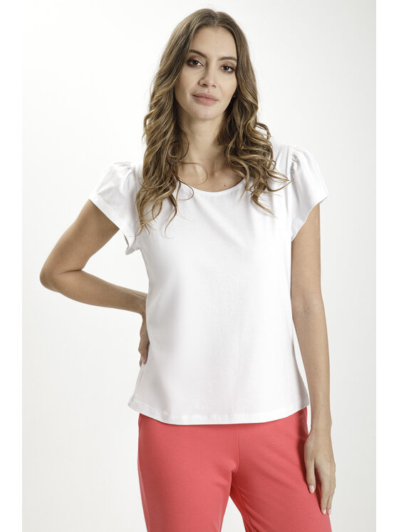 Cross Jeans Cross Jeans T-Shirt 55964-008 Biały Regular Fit