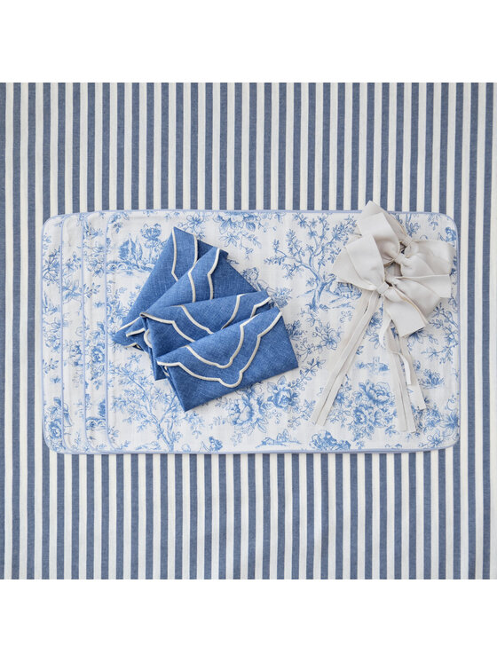 Roseberry Home Roseberry Home Chlebak Toile de Jouy Blue Niebieski