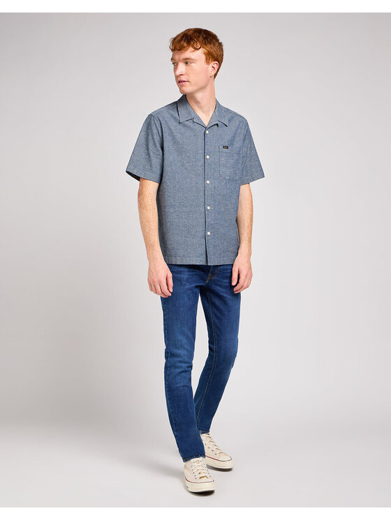 Lee Lee Jeansy LUKE Niebieski Slim Fit