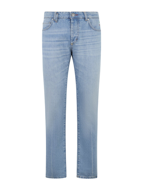 PHILIPP PLEIN PHILIPP PLEIN Jeansy 30026 Niebieski Straight Fit