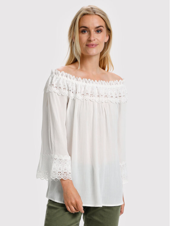 Cream Cream Bluzka Bea 10608022 Biały Relaxed Fit