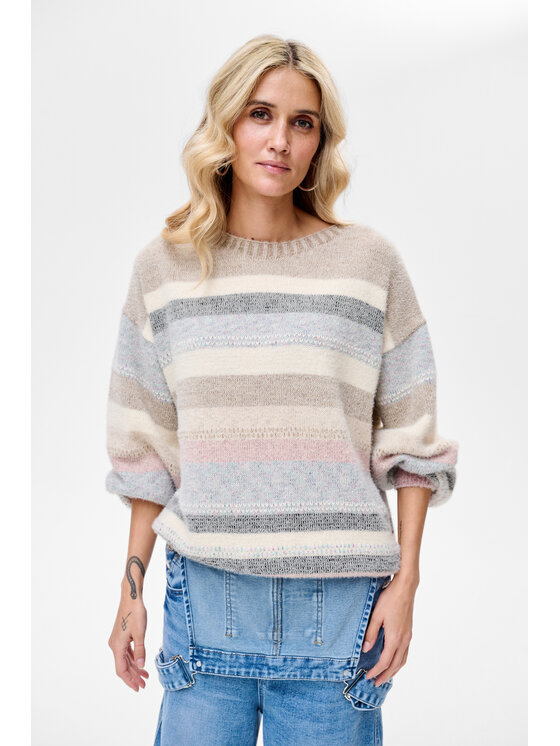 blue shadow blue shadow Sweter Mimi Kolorowy Regular Fit