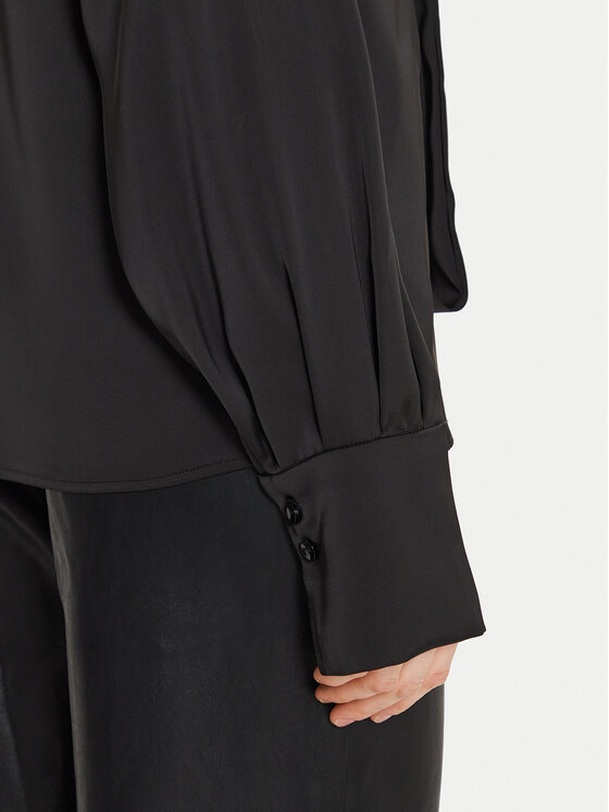 Eleh Eleh Bluzka E00198 Czarny Regular Fit