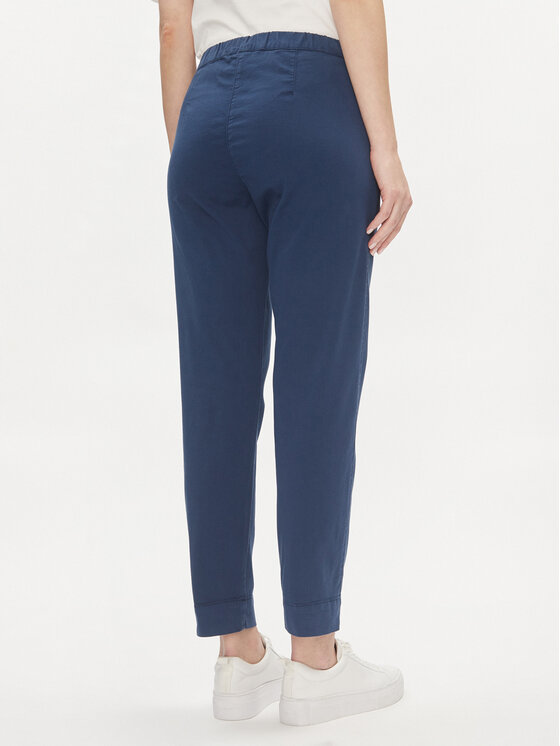 Max Mara Leisure Max Mara Leisure Текстилни панталони Terreno 2416131058 Тъмносин Regular Fit