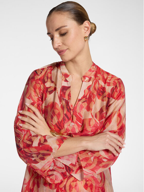 Elena Mirò Elena Mirò Camicia 7079P000289N001 Rosso Regular Fit