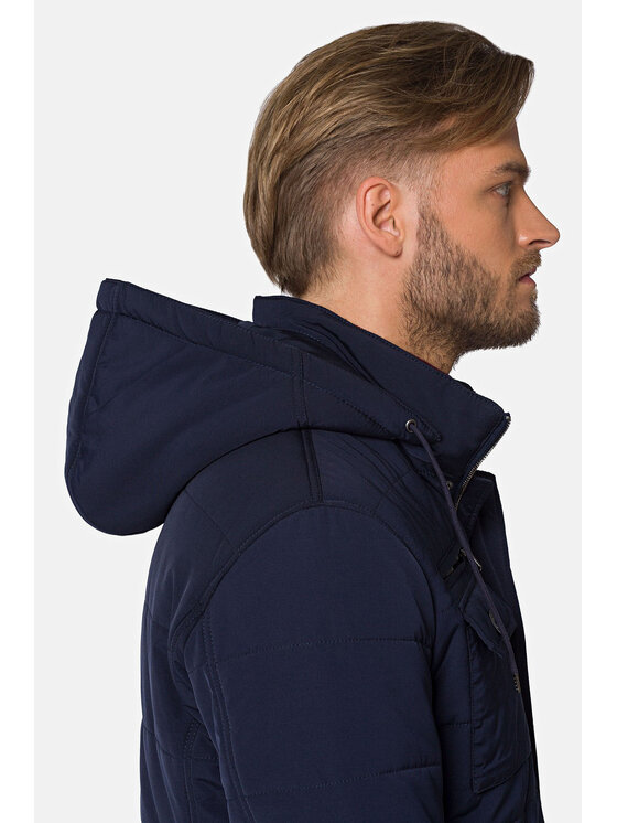 Lancerto Lancerto Kurtka zimowa Taranto Granatowy Regular Fit
