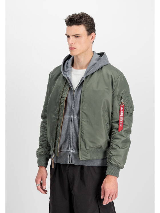 Alpha Industries Alpha Industries Bunda bomber AI.191118-432 Zelená Slim Fit