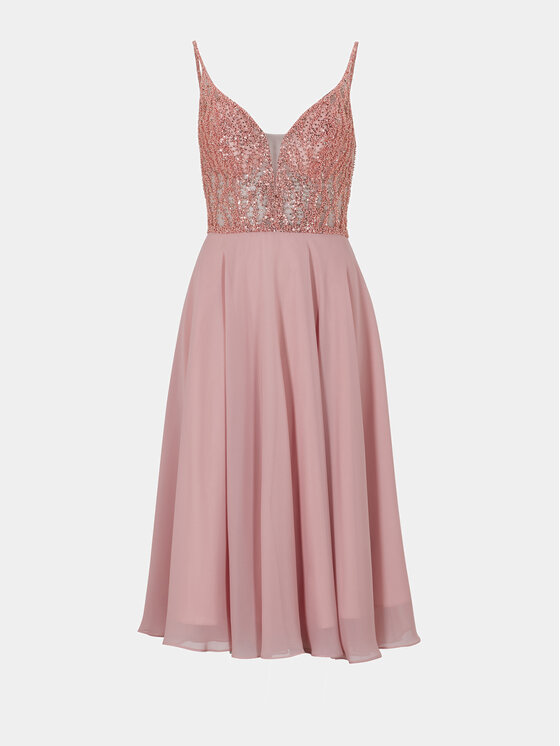 Hey Kyla Hey Kyla Cocktail obleka 5AC106HK Roza Slim Fit