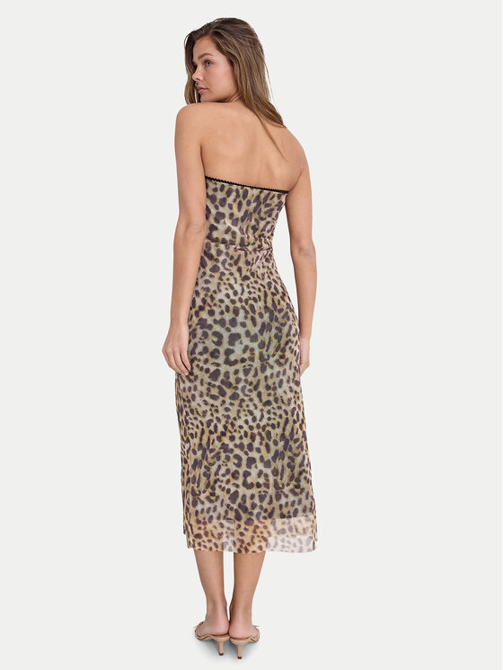 Noisy May Noisy May Letní šaty Lesley 27033993 Hnědá Slim Fit
