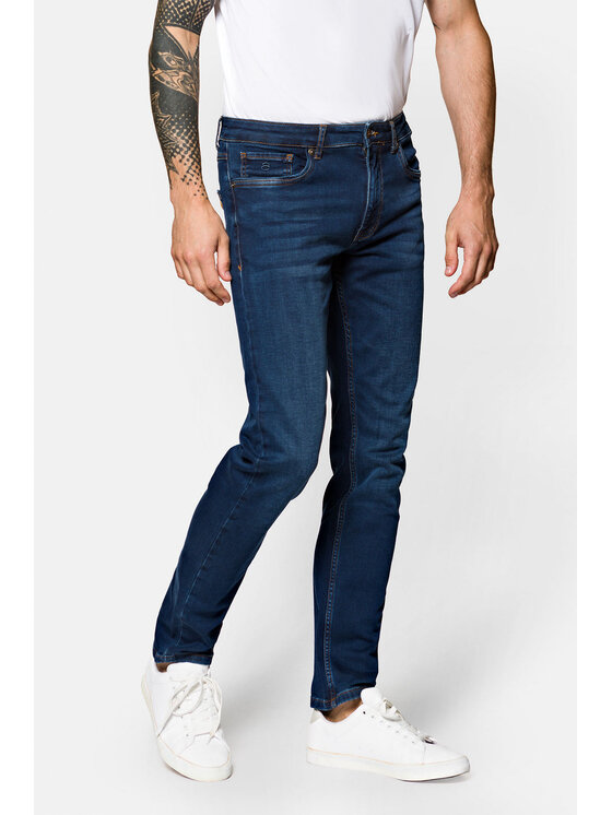 Lancerto Lancerto Jeansy Warren SP113122000001 Granatowy Slim Fit