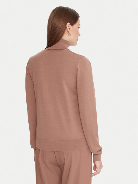 Liu Jo Sport Liu Jo Sport Krekls ar augstu apkakli TF5219 MS63L Bēšs Regular Fit