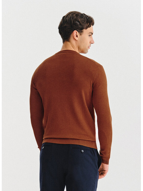 Pako Lorente Pako Lorente Sweter P25WN-2X-033 Pomarańczowy Classic Fit