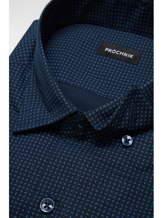 Próchnik Próchnik Koszula PM41 KO073224000038 Granatowy Slim Fit