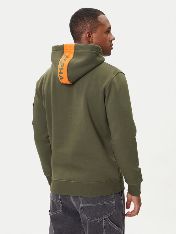 Alpha Industries Alpha Industries Μπλούζα Red Stripe 178314 Πράσινο Regular Fit
