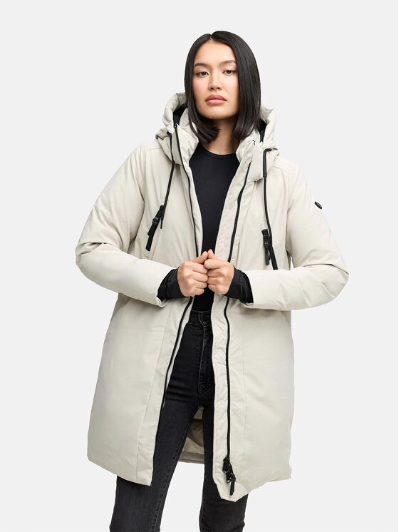 Navahoo Navahoo Kurtka zimowa Winterzart Szary Regular Fit