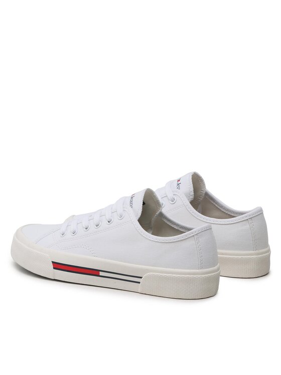 Tommy Jeans Tommy Jeans Tenisenes Low Cut Wmns Canvas EN0EN02085 Balts