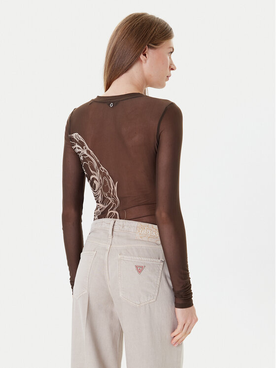 Guess Guess Glaustinukė W5YP06 KCZC2 Ruda Regular Fit
