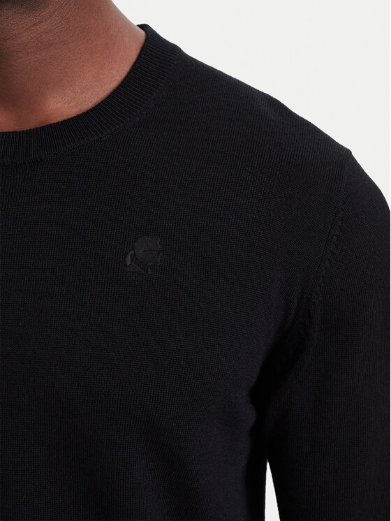 KARL LAGERFELD KARL LAGERFELD Sweter 655000 564399 Czarny Regular Fit