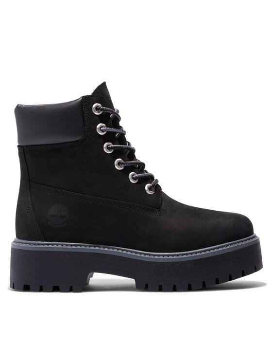 Trappers Timberland Stone Street 6In Wp TB0A5RH50151 Black Nubuck