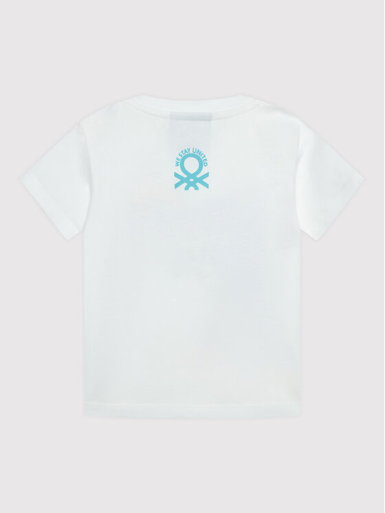 United Colors Of Benetton United Colors Of Benetton T-shirt 3096G103I Bijela Regular Fit