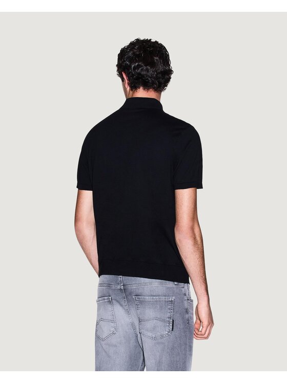 Armani Exchange Armani Exchange Polo 8NZF5D ZM3JZ 1200 Nero Regular Fit