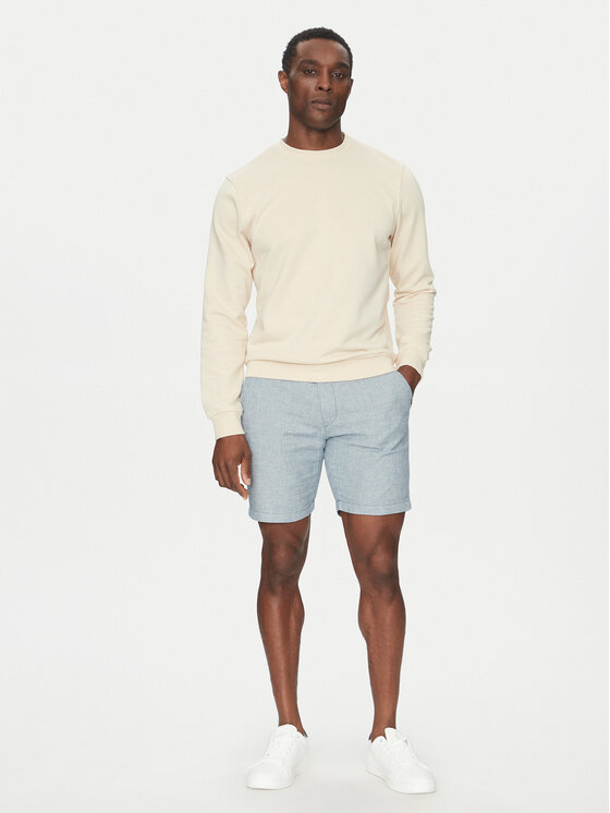 INDICODE INDICODE Bavlnené šortky Inerwilo 70-815 Modrá Slim Fit