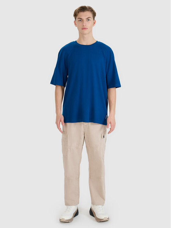 4F 4F T-Shirt MIDSHOP TEXTILE Turkusowy Oversize