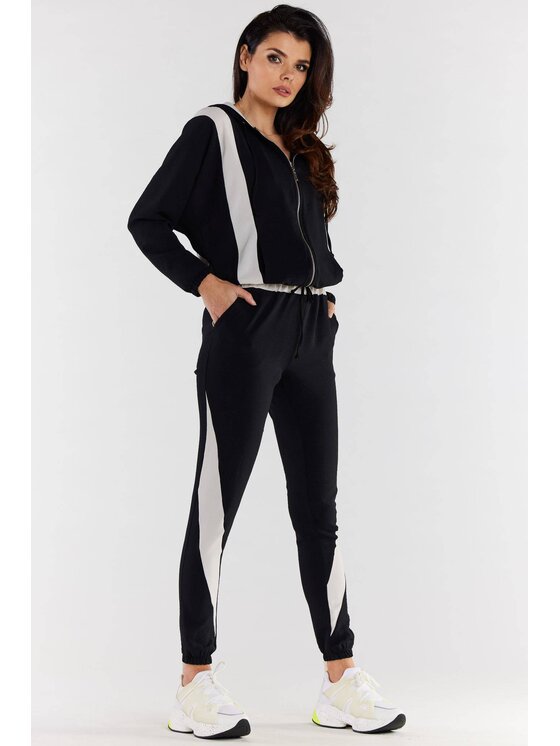 Awama Awama Bluza A495 Czarny Basic Fit