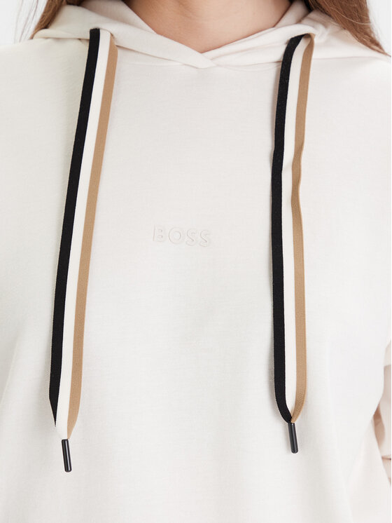 BOSS Boss Bluză CP Stripe 50524760 Écru Regular Fit