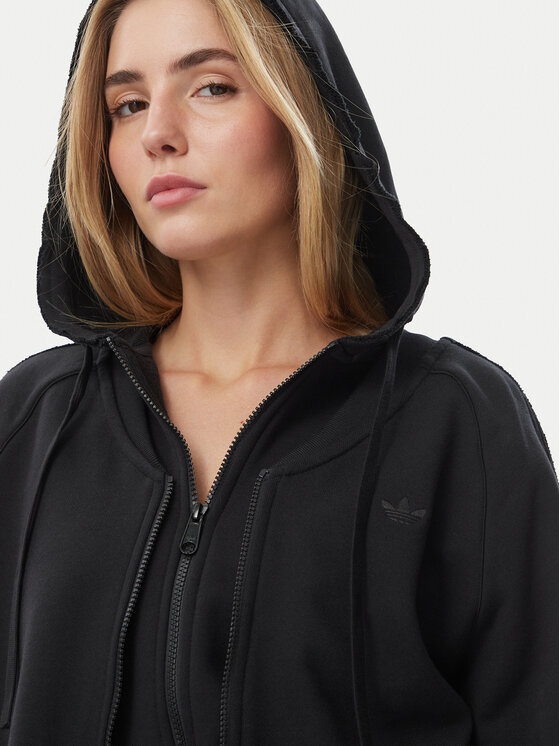 adidas adidas Світшот Sst Double Front Hoody KS9236 Чорний Regular Fit