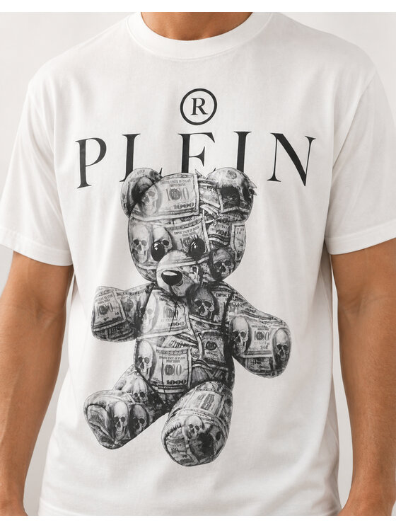 PHILIPP PLEIN PHILIPP PLEIN T-Shirt 31600 Biały Regular Fit