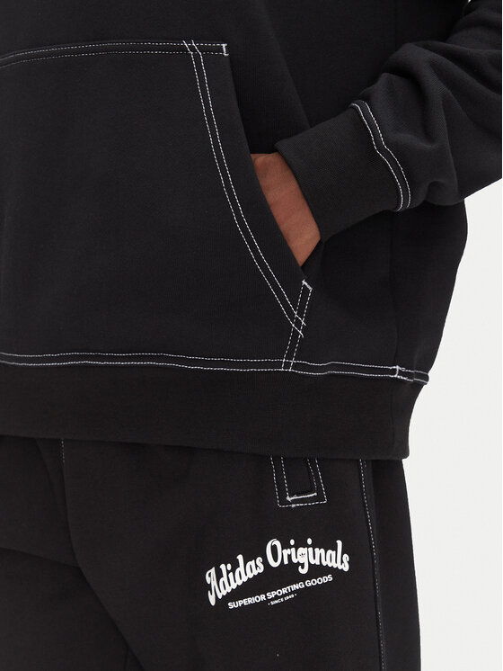 adidas adidas Μπλούζα Wabash JP4483 Μαύρο Loose Fit